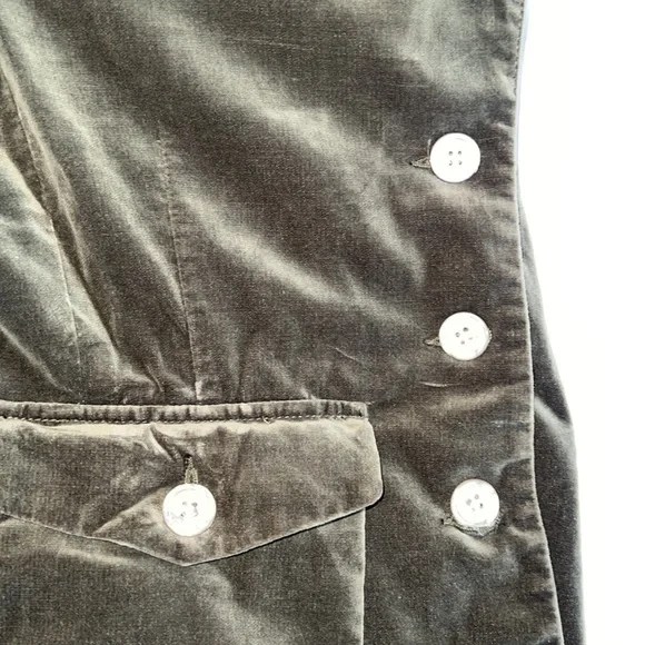 Vintage Green Velour Eddie Bauer 8 Blazer Jacket - Picture 4 of 4